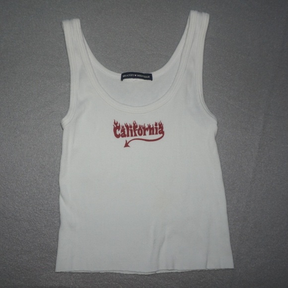 Brandy Melville “ California “ graphic muscle tank top - Picture 3 of 6